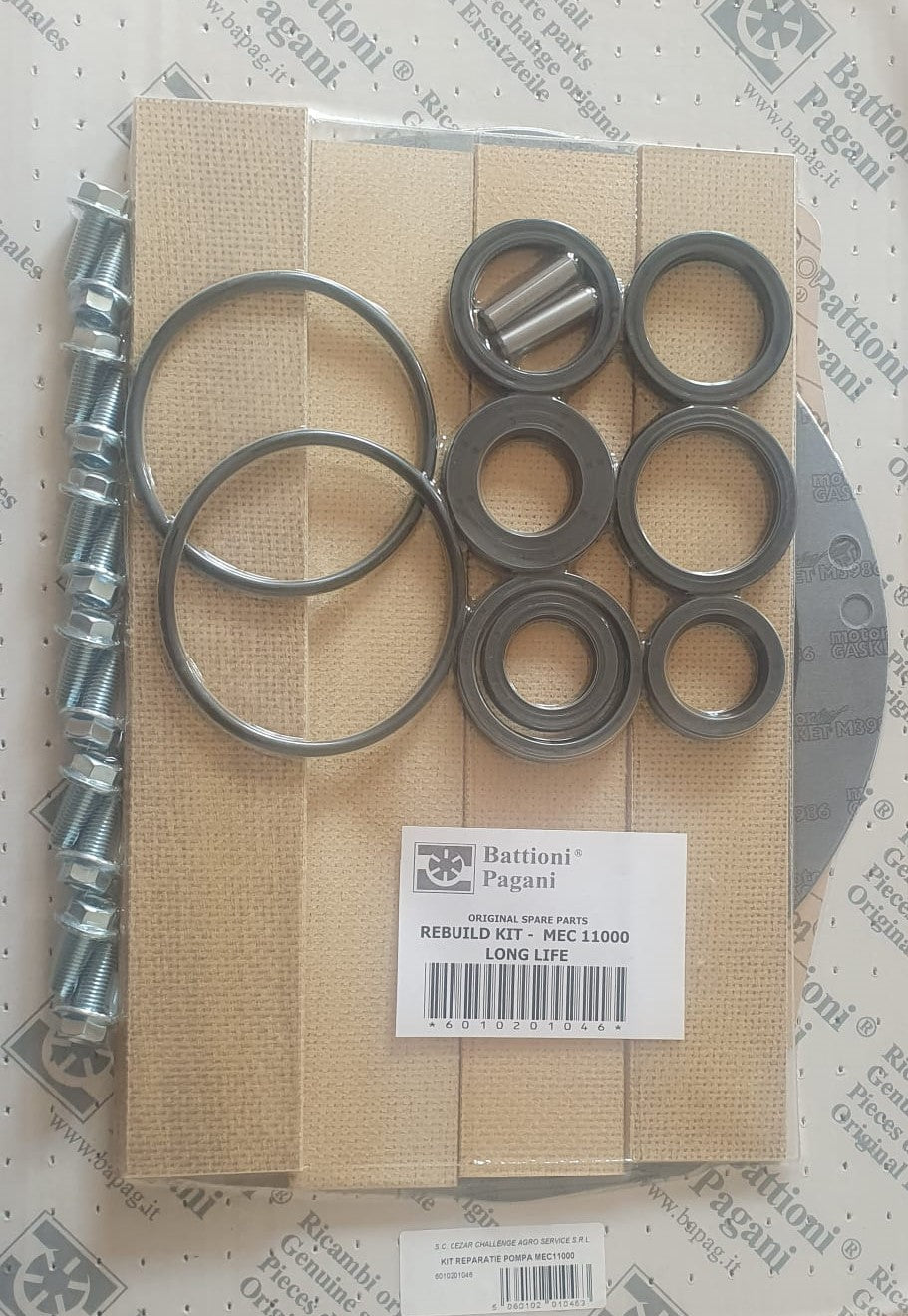 SET REPARATIE - MEC 11000 LONG LIFE BATTIONI PAGANI 6010201046