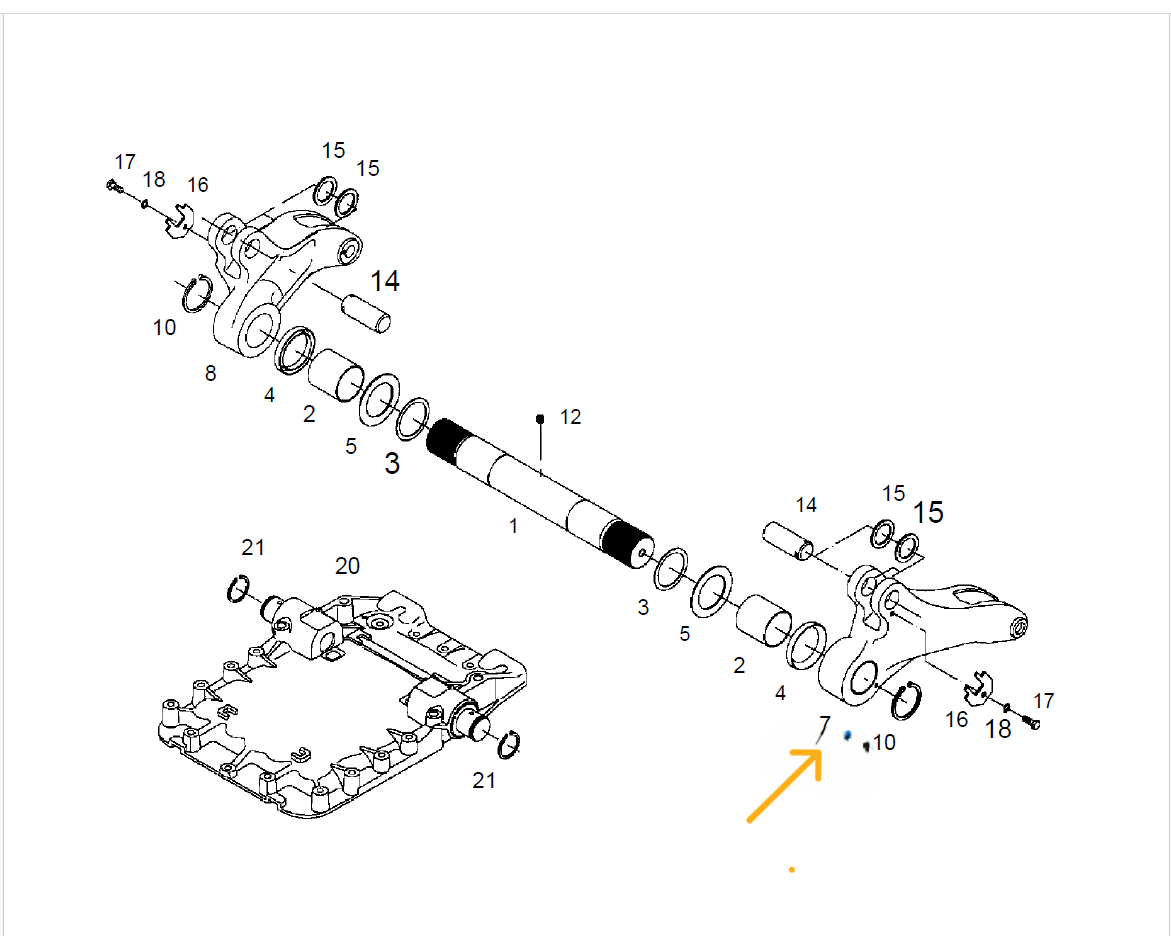 718860030032 BRAT RIDICATOR STANGA Challenger MT575B