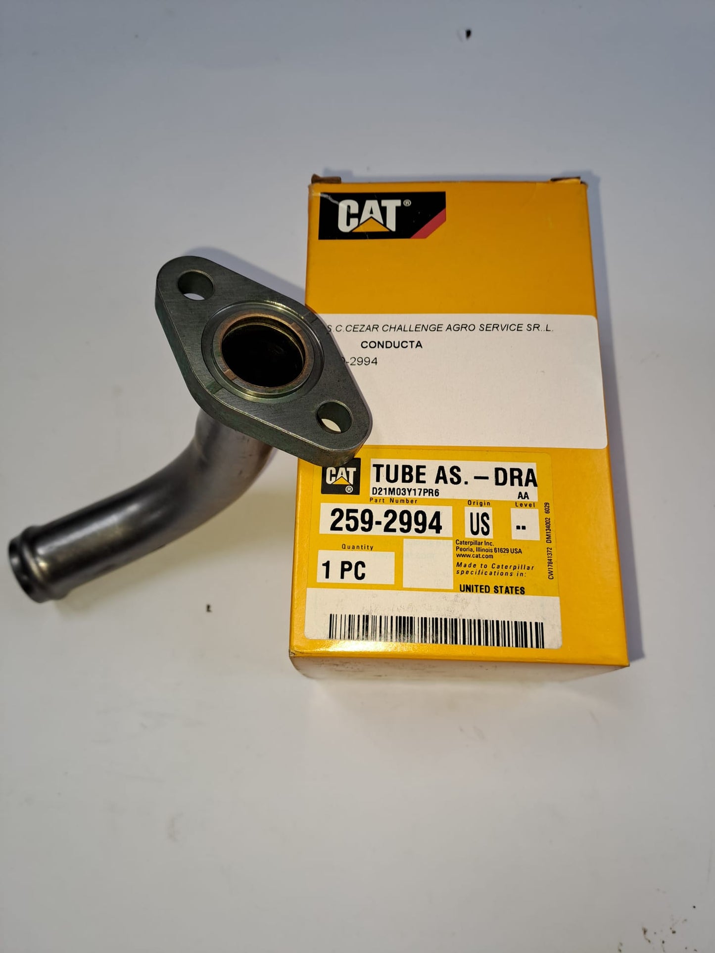 Conducta retur ulei turbo Caterpilar 259-2994 C9