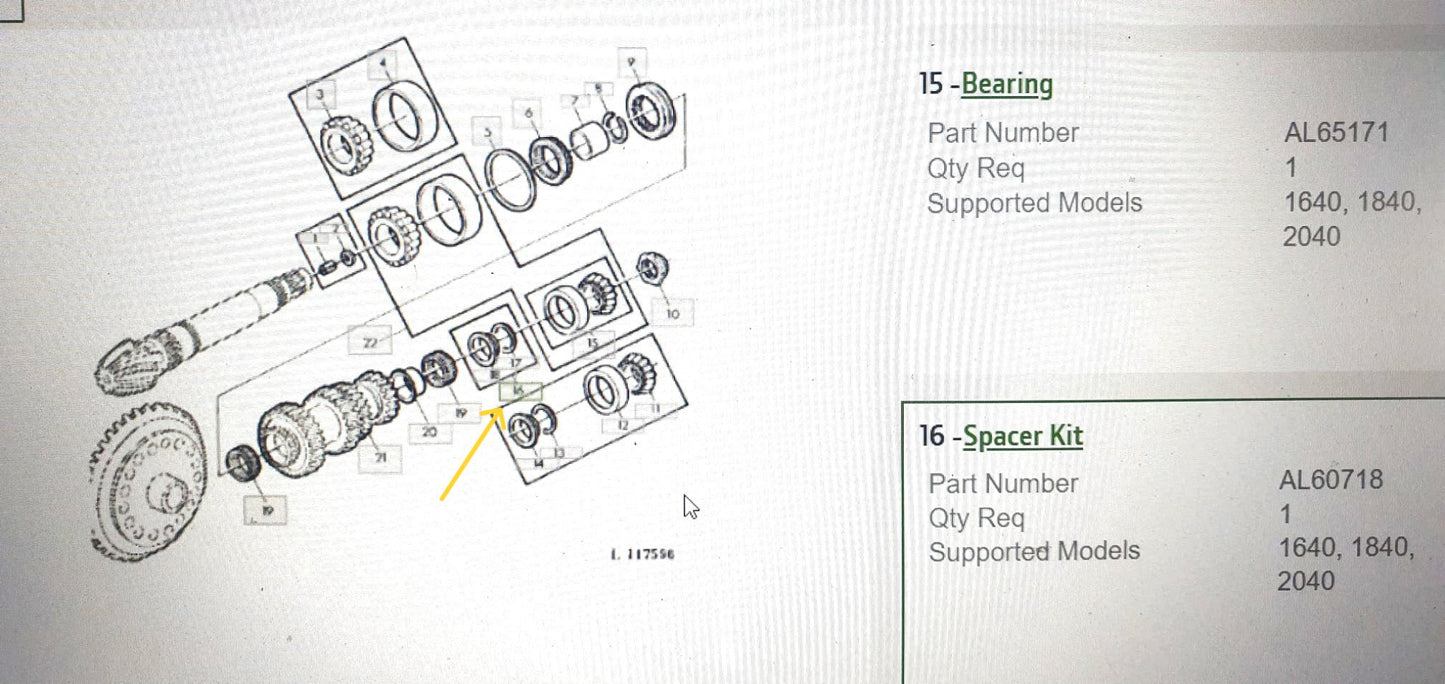 KIT DISTANTIERE-JD-AL60718
