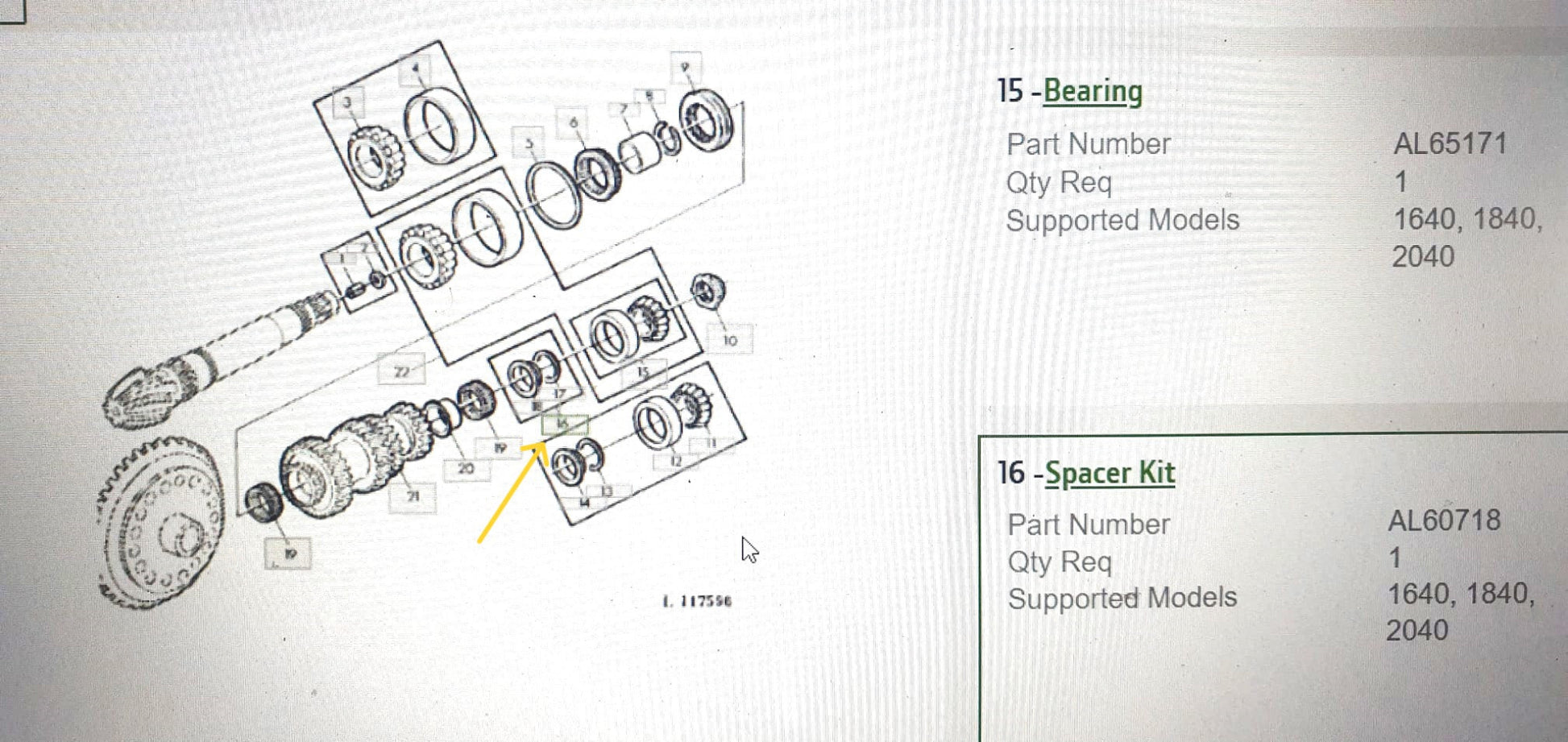 KIT DISTANTIERE-JD-AL60718