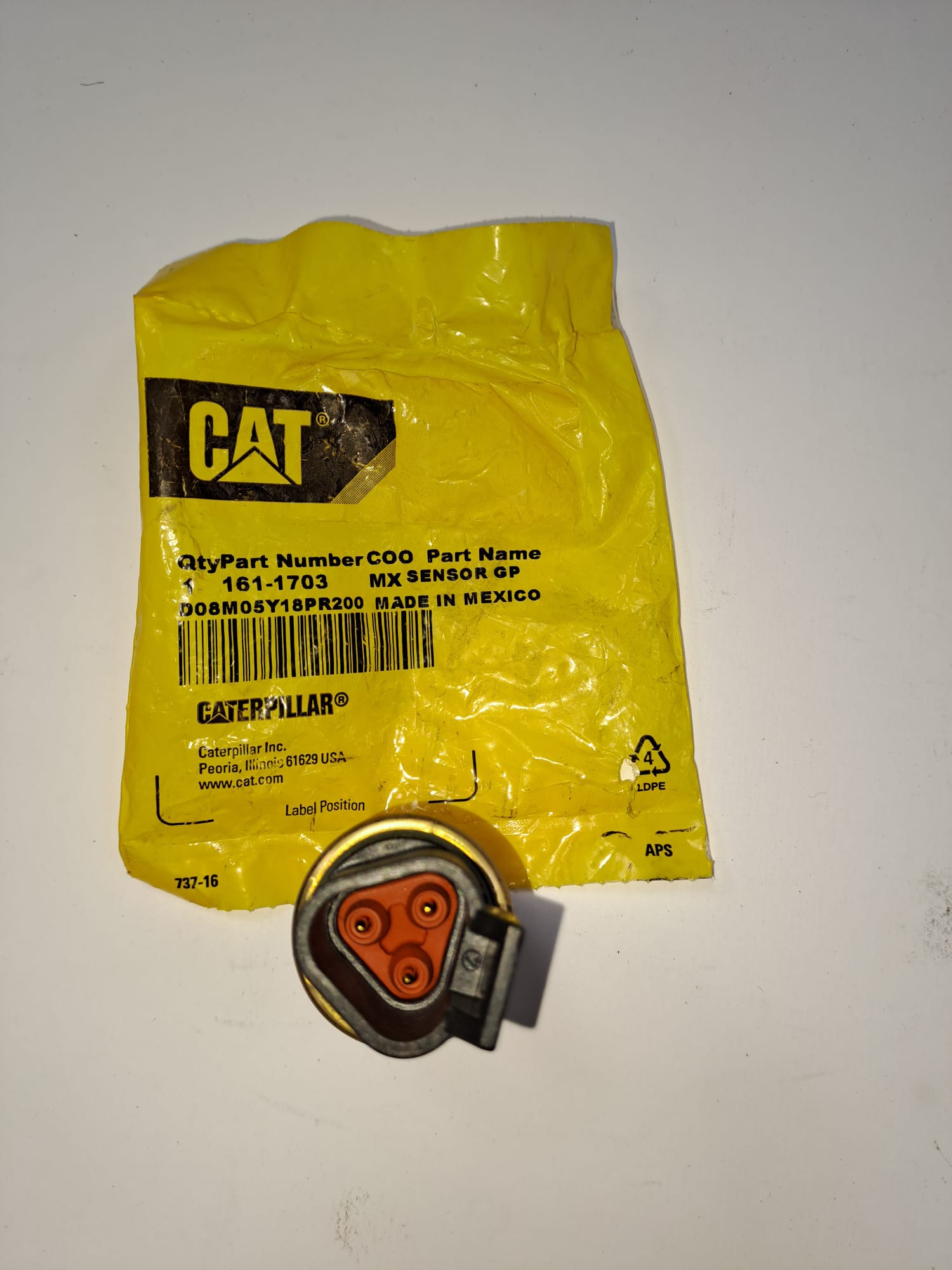 Senzor presiune aer 161-1703 Caterpilar C7_C9_C12